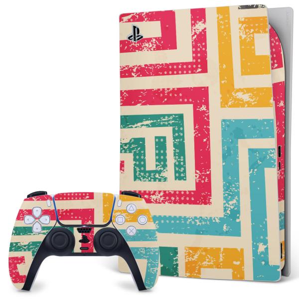 SONY PS5 �f�W�^���G�f�B�V���� �v���C�X�e�[�V���� ��p�������ȃX�L���V�[�� �\�邾���� �f�U�C���X�e�b�J�[  �J���t���@�͗l�@���g�� 007340