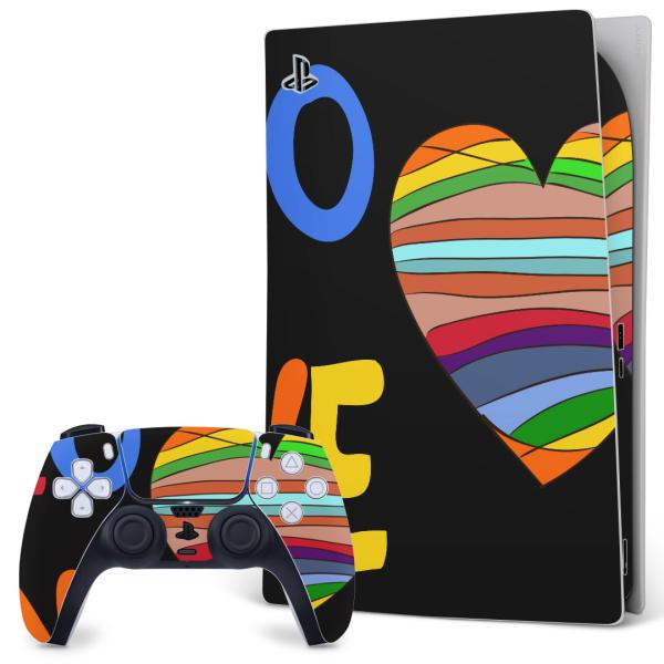 SONY PS5 �f�W�^���G�f�B�V���� �v���C�X�e�[�V���� ��p�������ȃX�L���V�[�� �\�邾���� �f�U�C���X�e�b�J�[  �n�[�g�@�J���t���@���C���{�[�@���� 007375