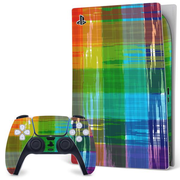 SONY PS5 �f�W�^���G�f�B�V���� �v���C�X�e�[�V���� ��p�������ȃX�L���V�[�� �\�邾���� �f�U�C���X�e�b�J�[  �J���t���@���C���{�[�@�`�F�b�N�@�͗l 007406