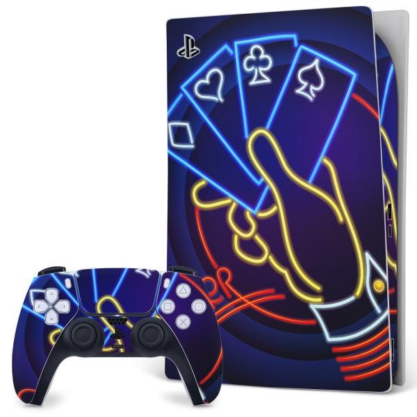 SONY PS5 �f�W�^���G�f�B�V���� �v���C�X�e�[�V���� ��p�������ȃX�L���V�[�� �\�邾���� �f�U�C���X�e�b�J�[  �g�����v�@�l�I���@�|�[�J�[�@�J�W�m 007414