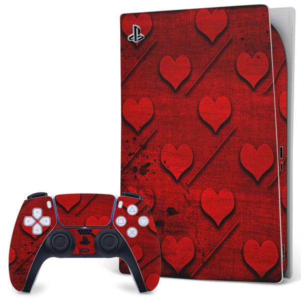 SONY PS5 �f�W�^���G�f�B�V���� �v���C�X�e�[�V���� ��p�������ȃX�L���V�[�� �\�邾���� �f�U�C���X�e�b�J�[  �ԁ@���b�h�@�n�[�g�@�͗l 007425