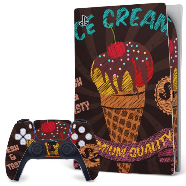 SONY PS5 �f�W�^���G�f�B�V���� �v���C�X�e�[�V���� ��p�������ȃX�L���V�[�� �\�邾���� �f�U�C���X�e�b�J�[  �A�C�X�@�C���X�g�@�p��@���� 007444