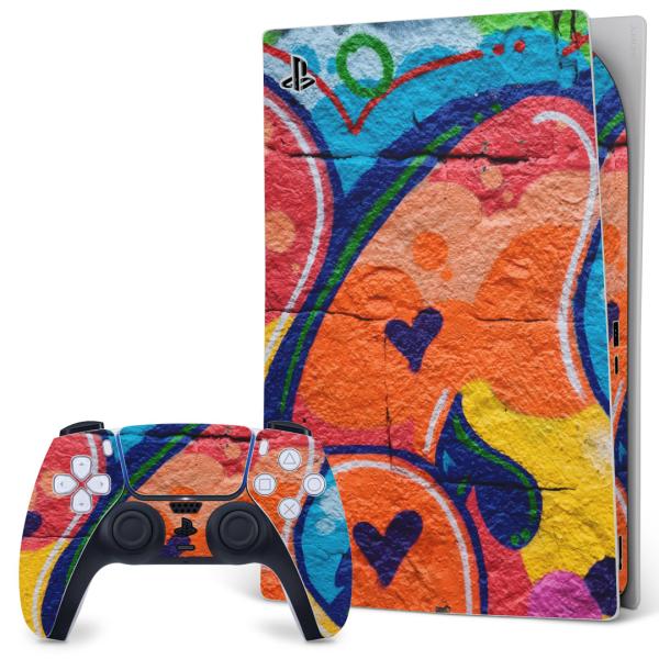 SONY PS5 �f�W�^���G�f�B�V���� �v���C�X�e�[�V���� ��p�������ȃX�L���V�[�� �\�邾���� �f�U�C���X�e�b�J�[  �n�[�g�@�J���t���@�� 007446