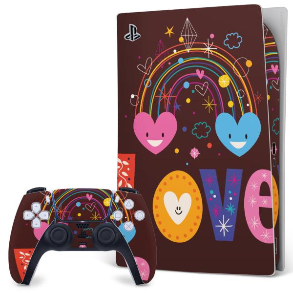 SONY PS5 �f�W�^���G�f�B�V���� �v���C�X�e�[�V���� ��p�������ȃX�L���V�[�� �\�邾���� �f�U�C���X�e�b�J�[  �n�[�g�@�J���t���@�C���X�g 007474