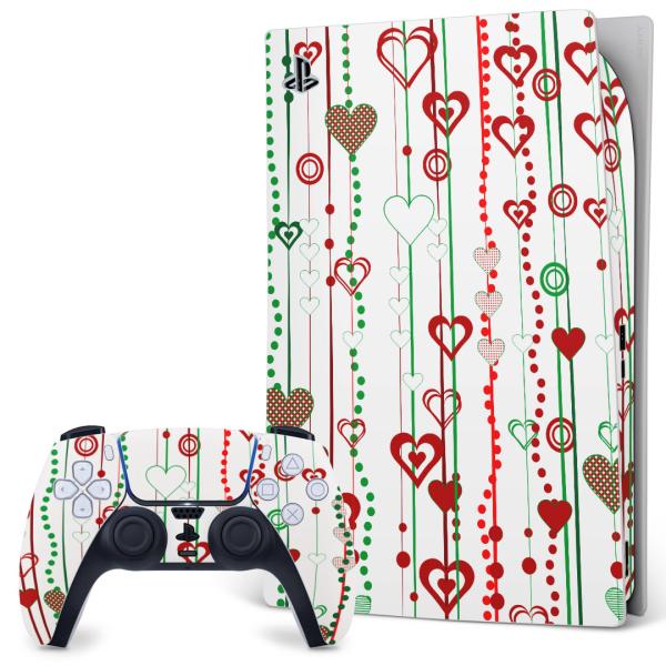 SONY PS5 �f�W�^���G�f�B�V���� �v���C�X�e�[�V���� ��p�������ȃX�L���V�[�� �\�邾���� �f�U�C���X�e�b�J�[  �n�[�g�@�ԁ@���b�h�@�X�g���C�v�@�͗l 007479