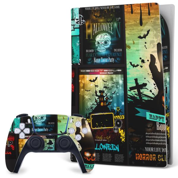 SONY PS5 �f�W�^���G�f�B�V���� �v���C�X�e�[�V���� ��p�������ȃX�L���V�[�� �\�邾���� �f�U�C���X�e�b�J�[  �n���E�B���@�[���@�h�N���@�J�{�`�� 007495