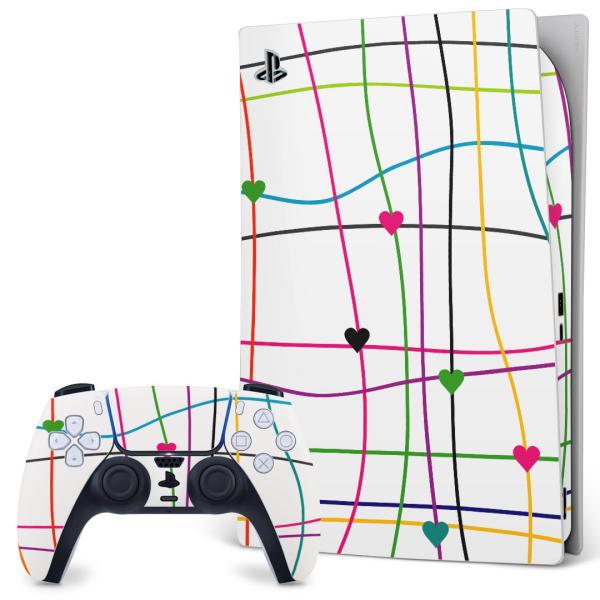 SONY PS5 �f�W�^���G�f�B�V���� �v���C�X�e�[�V���� ��p�������ȃX�L���V�[�� �\�邾���� �f�U�C���X�e�b�J�[  �n�[�g�@�J���t���@�͗l 007507