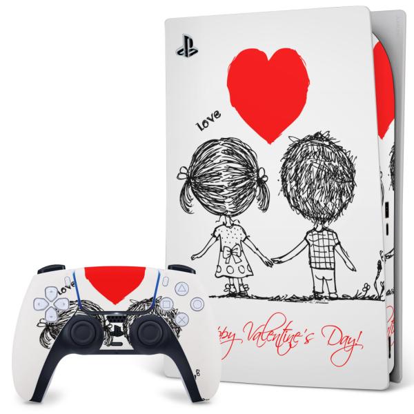 SONY PS5 �f�W�^���G�f�B�V���� �v���C�X�e�[�V���� ��p�������ȃX�L���V�[�� �\�邾���� �f�U�C���X�e�b�J�[  �n�[�g�@�����@�p��@�l�� 007536