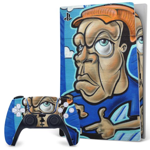 SONY PS5 �f�W�^���G�f�B�V���� �v���C�X�e�[�V���� ��p�������ȃX�L���V�[�� �\�邾���� �f�U�C���X�e�b�J�[  �l���@�C���X�g�@�@�u���[ 007572