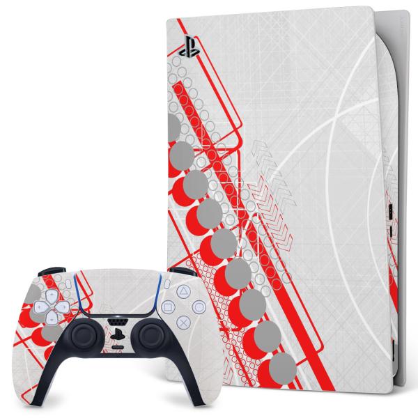 SONY PS5 �f�W�^���G�f�B�V���� �v���C�X�e�[�V���� ��p�������ȃX�L���V�[�� �\�邾���� �f�U�C���X�e�b�J�[  �ԁ@���b�h�@�D�F�@�O���[�@�f�U�C�� 007597