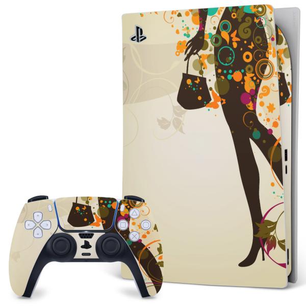 SONY PS5 �f�W�^���G�f�B�V���� �v���C�X�e�[�V���� ��p�������ȃX�L���V�[�� �\�邾���� �f�U�C���X�e�b�J�[  �l���@���@�I�����W�@�A�� 007704