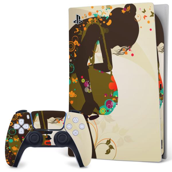 SONY PS5 �f�W�^���G�f�B�V���� �v���C�X�e�[�V���� ��p�������ȃX�L���V�[�� �\�邾���� �f�U�C���X�e�b�J�[  �l���@���@�I�����W�@�A�� 007705