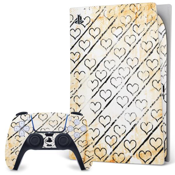 SONY PS5 �f�W�^���G�f�B�V���� �v���C�X�e�[�V���� ��p�������ȃX�L���V�[�� �\�邾���� �f�U�C���X�e�b�J�[  �n�[�g�@�菑���@�͗l 007738