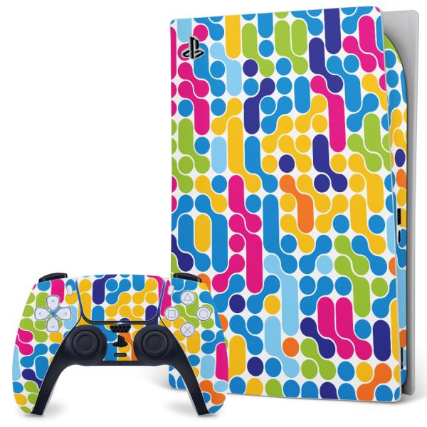 SONY PS5 �f�W�^���G�f�B�V���� �v���C�X�e�[�V���� ��p�������ȃX�L���V�[�� �\�邾���� �f�U�C���X�e�b�J�[  �J���t���@�@�u���[�@�͗l 007755