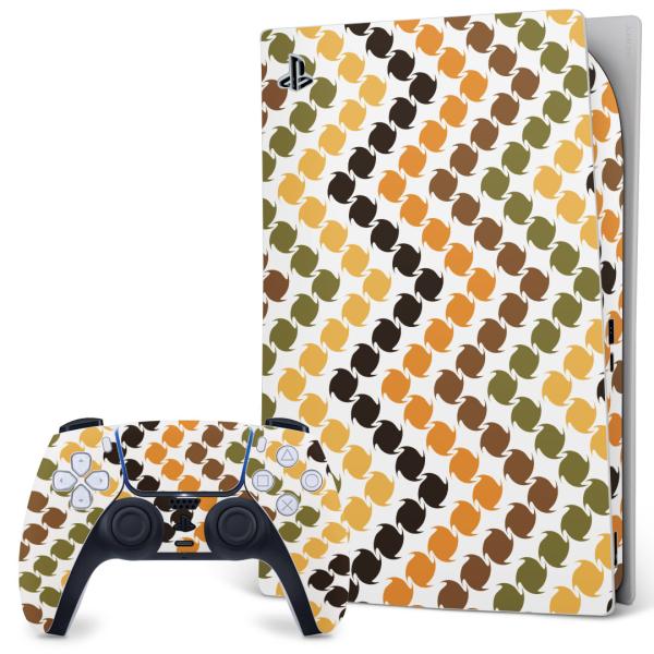 SONY PS5 �f�W�^���G�f�B�V���� �v���C�X�e�[�V���� ��p�������ȃX�L���V�[�� �\�邾���� �f�U�C���X�e�b�J�[  ���܂��܁@�O���[���@�I�����W�@�͗l 007776