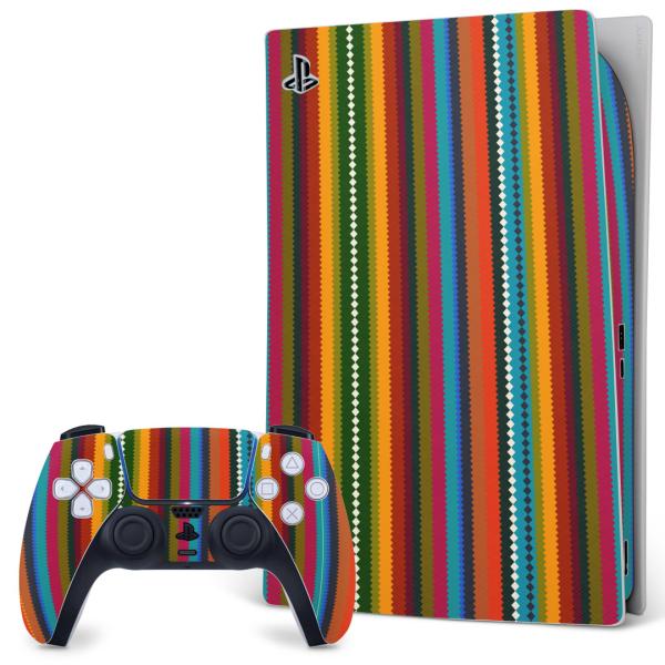 SONY PS5 �f�W�^���G�f�B�V���� �v���C�X�e�[�V���� ��p�������ȃX�L���V�[�� �\�邾���� �f�U�C���X�e�b�J�[  �X�g���C�v�@�͗l�@�J���t�� 007780