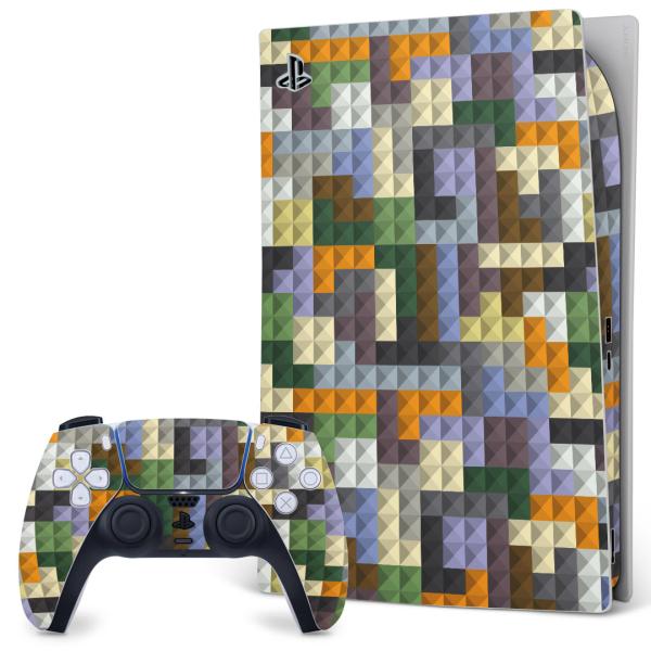 SONY PS5 �f�W�^���G�f�B�V���� �v���C�X�e�[�V���� ��p�������ȃX�L���V�[�� �\�邾���� �f�U�C���X�e�b�J�[  �J���t���@�͗l�@���S�@�h�b�g 007788