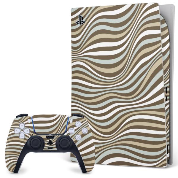 SONY PS5 �f�W�^���G�f�B�V���� �v���C�X�e�[�V���� ��p�������ȃX�L���V�[�� �\�邾���� �f�U�C���X�e�b�J�[  ���܂��܁@�͗l�@���F�@�u���E�� 007816