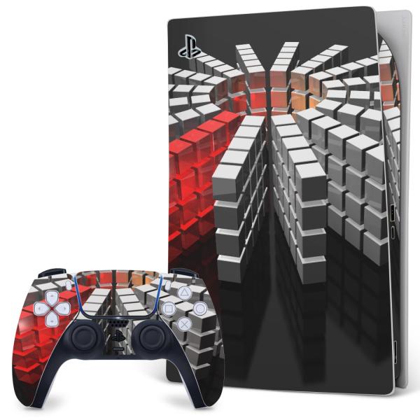 SONY PS5 �f�W�^���G�f�B�V���� �v���C�X�e�[�V���� ��p�������ȃX�L���V�[�� �\�邾���� �f�U�C���X�e�b�J�[  �ԁ@���b�h�@CG�@���@�u���b�N 007819