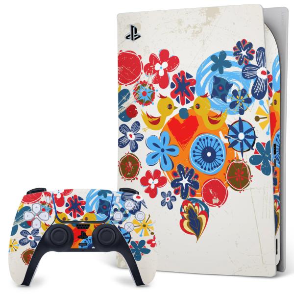 SONY PS5 �f�W�^���G�f�B�V���� �v���C�X�e�[�V���� ��p�������ȃX�L���V�[�� �\�邾���� �f�U�C���X�e�b�J�[  �ԁ@�t�����[�@���@�J���t���@�n�[�g 007831