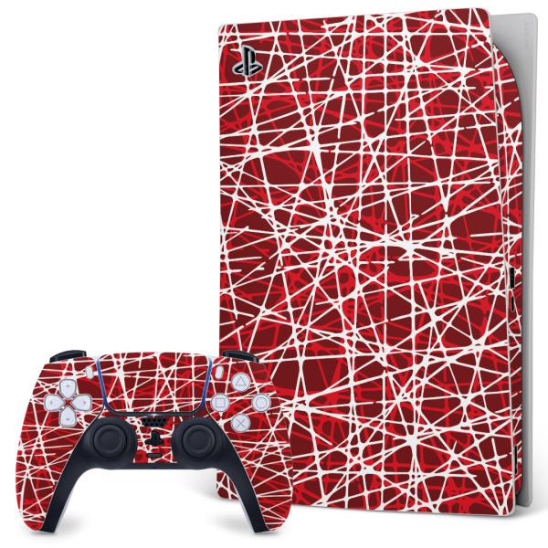SONY PS5 �f�W�^���G�f�B�V���� �v���C�X�e�[�V���� ��p�������ȃX�L���V�[�� �\�邾���� �f�U�C���X�e�b�J�[  �ԁ@���b�h�@�͗l�@���@���C�� 007875