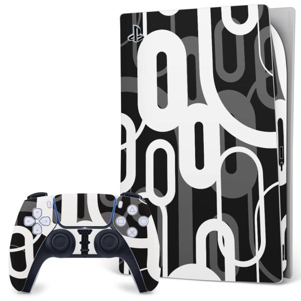 SONY PS5 �f�W�^���G�f�B�V���� �v���C�X�e�[�V���� ��p�������ȃX�L���V�[�� �\�邾���� �f�U�C���X�e�b�J�[  �����@�͗l�@�u���b�N�@�� 007886