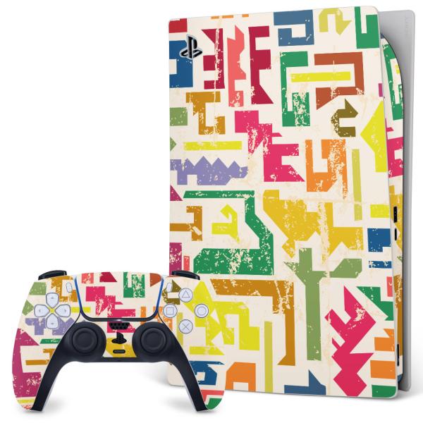 SONY PS5 �f�W�^���G�f�B�V���� �v���C�X�e�[�V���� ��p�������ȃX�L���V�[�� �\�邾���� �f�U�C���X�e�b�J�[  �J���t���@�͗l�@�C�G���[�@�s���N 007889