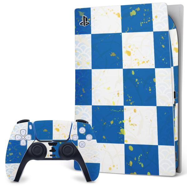 SONY PS5 �f�W�^���G�f�B�V���� �v���C�X�e�[�V���� ��p�������ȃX�L���V�[�� �\�邾���� �f�U�C���X�e�b�J�[  �a���@�a���@�s���͗l�@�@�u���[ 007893