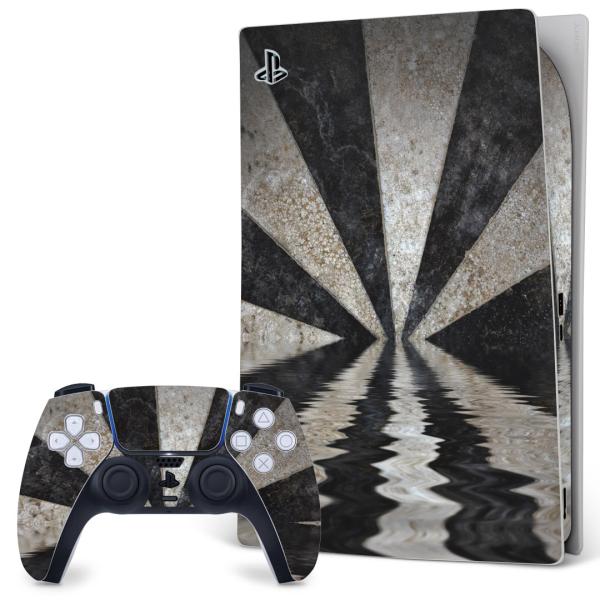 SONY PS5 �f�W�^���G�f�B�V���� �v���C�X�e�[�V���� ��p�������ȃX�L���V�[�� �\�邾���� �f�U�C���X�e�b�J�[  ���@�u���b�N�@�͗l�@�� 007916