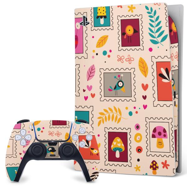 SONY PS5 �f�W�^���G�f�B�V���� �v���C�X�e�[�V���� ��p�������ȃX�L���V�[�� �\�邾���� �f�U�C���X�e�b�J�[  �؎�@���@�J���t���@�͗l 008271