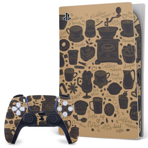 SONY PS5 �f�W�^���G�f�B�V���� �v���C�X�e�[�V���� ��p�������ȃX�L���V�[�� �\�邾���� �f�U�C���X�e�b�J�[  �J�t�F�@�R�[�q�[�@�p�� 010208