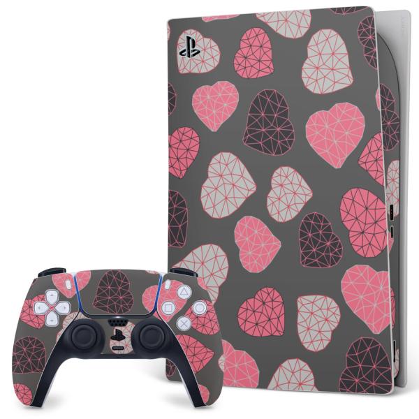 SONY PS5 �f�W�^���G�f�B�V���� �v���C�X�e�[�V���� ��p�������ȃX�L���V�[�� �\�邾���� �f�U�C���X�e�b�J�[  �͗l�@�O���[�@�s���N 010574