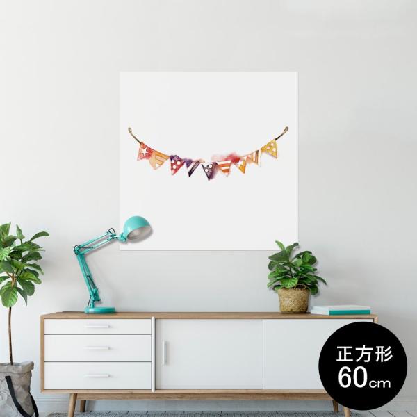 �|�X�^�[ �E�H�[���X�e�b�J�[ �V�[�����X�e�b�J�[ ���� 60×60cm Msize �� �������@�������� sticker poster ���@�t���b�O�@�J���t�� 014740