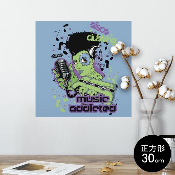 �|�X�^�[ �E�H�[���X�e�b�J�[ �V�[���� 30×30cm Ssize �� �C���e���A �������@�������� wall sticker poster �C���X�g�@���y�@�����X�^�[ 008518