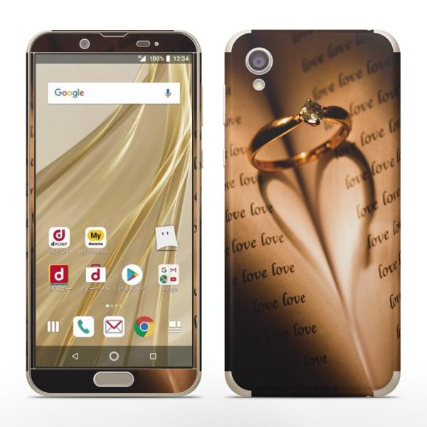 igsticker SH-01L SHV43  AQUOS sense2 Ή ANIX docomo hR SʃXLV[ t XebJ[ wց@LOVE@ 005200