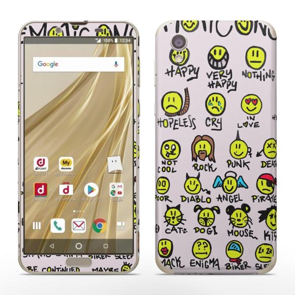 igsticker SH-01L SHV43 ���� AQUOS sense2 �Ή� �A�N�I�X docomo �h�R�� �S�ʃX�L���V�[�� �t�� �X�e�b�J�[ �X�}�C���@�A�C�R���@�C���X�g 006105