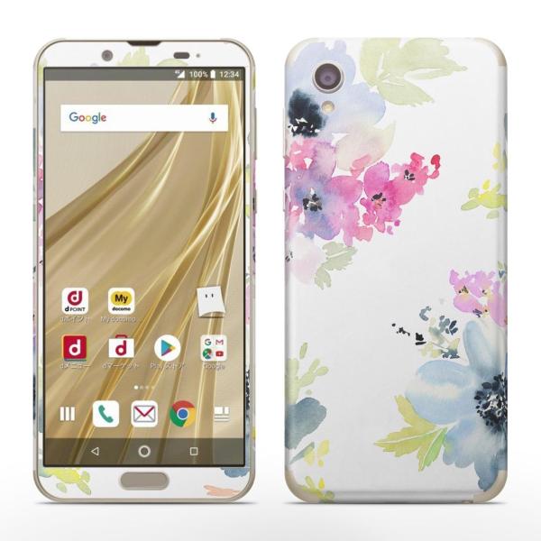 igsticker SH-01L SHV43 ���� AQUOS sense2 �Ή� �A�N�I�X docomo �h�R�� �S�ʃX�L���V�[�� �t�� �X�e�b�J�[ �ԁ@���ʁ@�J���t�� 011110