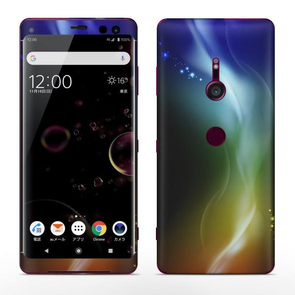 igsticker Xperia XZ3 SO-01L SOV39 801SO �e�Ή� docomo au softbank �G�N�X�y���A �S�ʃX�L���V�[�� �t�� �J���t���@�u�� 002293