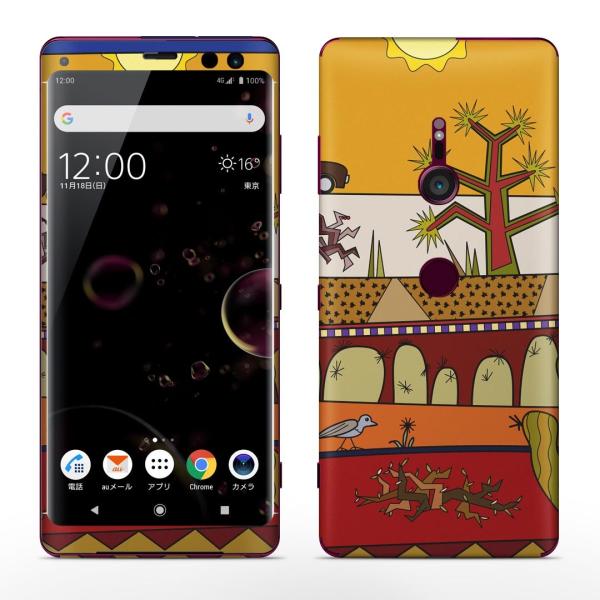 igsticker Xperia XZ3 SO-01L SOV39 801SO �e�Ή� docomo au softbank �G�N�X�y���A �S�ʃX�L���V�[�� �t�� �ԁ@���@�T�{�e���@�C���X�g 005347
