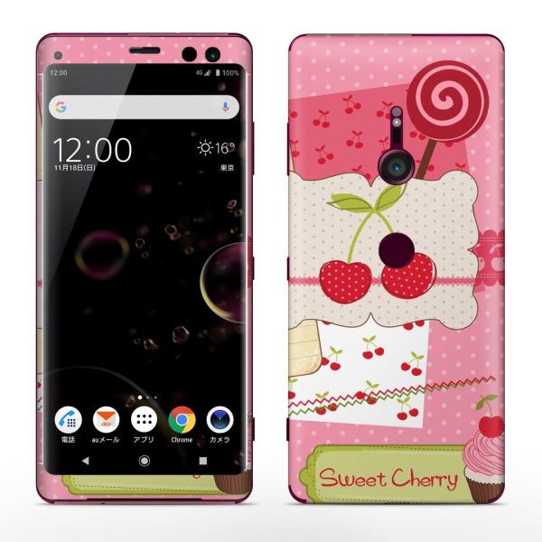 igsticker Xperia XZ3 SO-01L SOV39 801SO �e�Ή� docomo au softbank �G�N�X�y���A �S�ʃX�L���V�[�� �t�� �C���X�g�@�������ځ@�s���N 005884