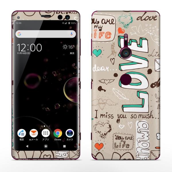 igsticker Xperia XZ3 SO-01L SOV39 801SO �e�Ή� docomo au softbank �G�N�X�y���A �S�ʃX�L���V�[�� �t�� �p��@���� 006277