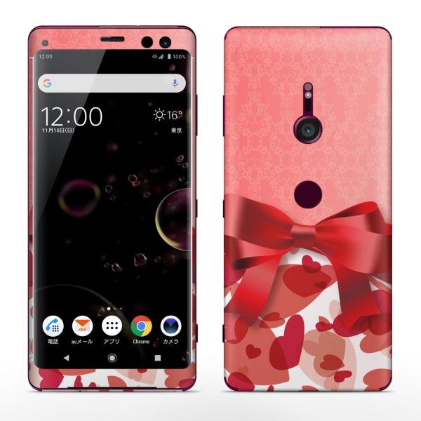 igsticker Xperia XZ3 SO-01L SOV39 801SO �e�Ή� docomo au softbank �G�N�X�y���A �S�ʃX�L���V�[�� �t�� �ԁ@���b�h�@���{���@�n�[�g 008844
