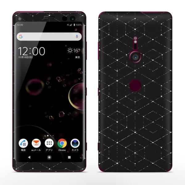 igsticker Xperia XZ3 SO-01L SOV39 801SO �e�Ή� docomo au softbank �G�N�X�y���A �S�ʃX�L���V�[�� �t�� �͗l�@���@�V���v�� 011389
