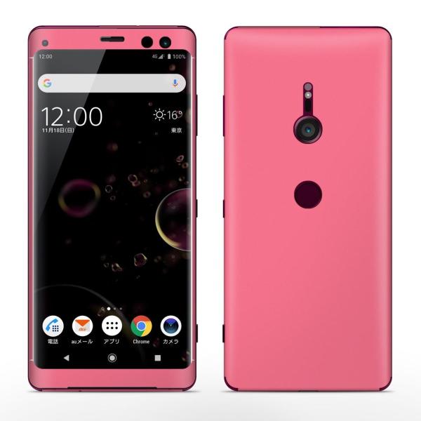 igsticker Xperia XZ3 SO-01L SOV39 801SO �e�Ή� docomo au softbank �G�N�X�y���A �S�ʃX�L���V�[�� �t�� �s���N�@�P�F�@�V���v�� 012232