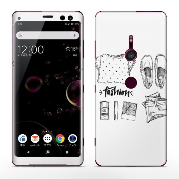igsticker Xperia XZ3 SO-01L SOV39 801SO �e�Ή� docomo au softbank �G�N�X�y���A �S�ʃX�L���V�[�� �t�� �t�@�b�V�����@�m���@������� 014255