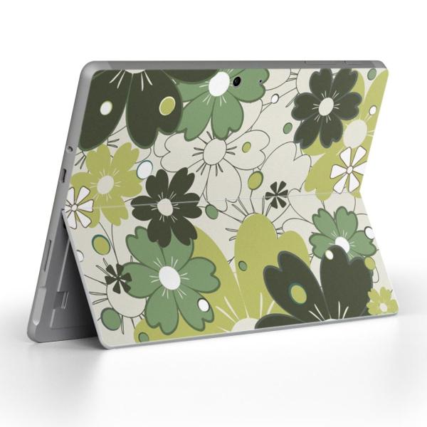 Surface Go ��p�X�L���V�[�� Microsoft �T�[�t�F�X �T�[�t�B�X �m�[�g�p�\�R�� �J�o�[ �t�B���� �X�e�b�J�[  �ԁ@�t�����[�@�͗l�@�΁@�O���[�� 007557
