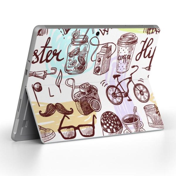 Surface Go ��p�X�L���V�[�� Microsoft �T�[�t�F�X �T�[�t�B�X �m�[�g�p�\�R�� �J�o�[ �t�B���� �X�e�b�J�[  �C���X�g�@�͗l�@���s�@�ዾ 008548