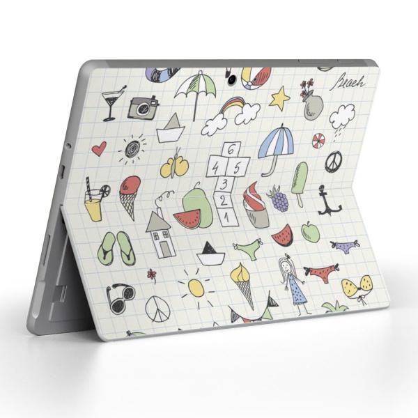Surface Go ��p�X�L���V�[�� Microsoft �T�[�t�F�X �T�[�t�B�X �m�[�g�p�\�R�� �J�o�[ �t�B���� �X�e�b�J�[  �菑���@�C���X�g�@�m�[�g 014941