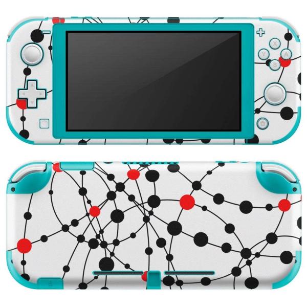 igsticker Nintendo Switch Lite ��p �f�U�C���X�L���V�[�� �S�� �C�V�� ��p �j���e���h�[ �X�C�b�` ���C�g  �ԁ@���b�h�@���@�u���b�N�@�͗l 007579