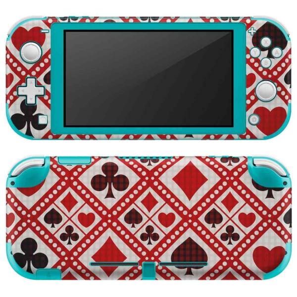 igsticker Nintendo Switch Lite ��p �f�U�C���X�L���V�[�� �S�� �C�V�� ��p �j���e���h�[ �X�C�b�` ���C�g  �͗l�@�ԁ@���b�h�@�g�����v�@�n�[�g 008202